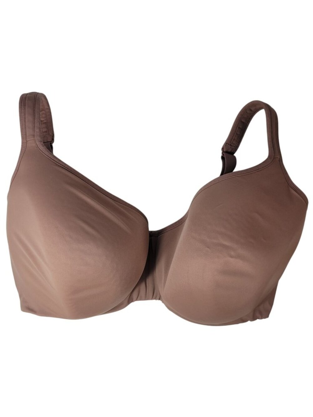 Cacique Seamless Underwire Bra Brown 40H Adj Square Back Lined Full Coverage